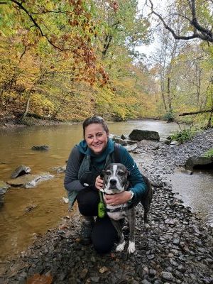 Hiking for Hope - Woman with Dog